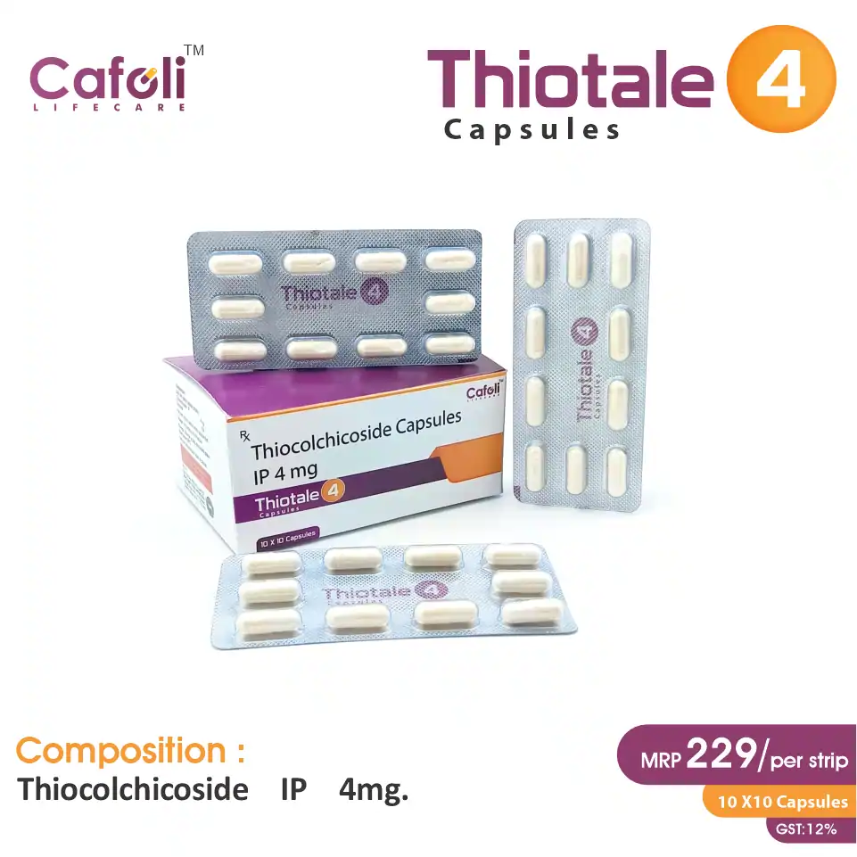Thiocolchicoside 4mg Capsule PCD Pharma Franchise